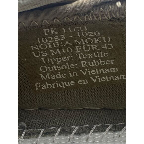 Olukai Nohea Moku Men’s Size 10 Olive Green Mesh Casual Slip-On Sneakers Shoes - Picture 9 of 9